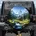 Log Cabin Mountain Stream Waterfalls Alpine Peaks - Outdoor Adventure Enthusiast Gift Spare Tire Cover - 1