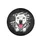 Happy Pitbull Dog Face Black White American Flag - Patriotic Decor for Dog Lovers Spare Tire Cover - 4