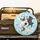 Fawn Black Pugs Playful Poses White Bones Pink Hearts Yellow Stars Golden Crowns - Pug Lover Gift Spare Tire Cover - 2