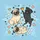 Fawn Black Pugs Playful Poses White Bones Pink Hearts Yellow Stars Golden Crowns - Pug Lover Gift Spare Tire Cover - 6