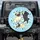 Fawn Black Pugs Playful Poses White Bones Pink Hearts Yellow Stars Golden Crowns - Pug Lover Gift Spare Tire Cover - 1