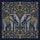 Regal Mirrored Elephants Golden Filigree Blue Floral - Wildlife Lover Gift Spare Tire Cover - 6