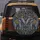 Regal Mirrored Elephants Golden Filigree Blue Floral - Wildlife Lover Gift Spare Tire Cover - 5