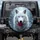 White Wolf Ice-Blue Eyes Red Rose Snow-Dusted Branches - Winter Wildlife Lover Gift Spare Tire Cover - 1
