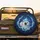 Baby Blue Shark Hat Cat Ocean Waves - Cat Lover Travel Essential Spare Tire Cover - 2