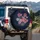 American Flag Fireworks Night Sky - Independence Day Gift for Veterans Spare Tire Cover - 3