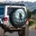 Werewolf Full Moon Cemetery Tombstones - Cinematic Horror Fan Gift Spare Tire Cover - 3