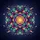 Mandala Floral Celestial Night - Boho Lifestyle Home Decor Gift for Yoga Lover Spare Tire Cover - 6