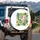 Playful Sloths Tropical Jungle Leaves - Nature Lover Adventure Gift Spare Tire Cover - 3