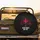 Crimson Cross EKG Jesus Saved My Life - Spiritual Devotion Gift for Christian Believers Spare Tire Cover - 2