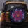 Fuchsia Magenta Indigo Layered Petal Mandala Flower with Tendrils - Home Decor Gift Spare Tire Cover - 5