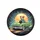 Smiling Jack Russell Dog Green Classic Car Ride - Dog Lover Adventure Gift Spare Tire Cover - 4