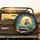 Smiling Jack Russell Dog Green Classic Car Ride - Dog Lover Adventure Gift Spare Tire Cover - 2