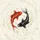 Koi Fish Yin Yang Cherry Blossom Gold Leaf - Japanese Art Decor Gift Spare Tire Cover - 6