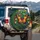 Stained Glass Butterfly Garden Flowers Lush Foliage - Nature Lover Home Decor Gift Spare Tire Cover - 3