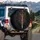 Ornate Medieval Sword Shield Gothic Floral Damask - Home Decor Gift for Collectors Spare Tire Cover - 3