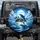Blue Dolphin Leaping Moonlit Ocean Tropical Island - Wildlife Lover Gift Spare Tire Cover - 1