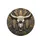 Bull Skull Feathers Southwestern Tribal Shapes - Car Decor Gift for Wildlife Lover Spare Tire Cover - 4