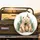 Plump Watercolor Bear Pine Trees Green Foliage White Background - Nature Lover Gift Spare Tire Cover - 2