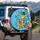 Giraffe Saxophone Musician - Music Lover Gift Spare Tire Cover - 3