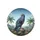 Majestic Eagle Rugged Rock Tropical Mountains Vibrant Pink Flora Palm Trees - Wildlife Lover Gift Spare Tire Cover - 4