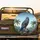 Majestic Eagle Rugged Rock Tropical Mountains Vibrant Pink Flora Palm Trees - Wildlife Lover Gift Spare Tire Cover - 2
