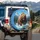 Claws Extended Roaring Grizzly Bear Forest Mountain River - Wildlife Lover Gift Spare Tire Cover - 3