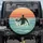 Male Water Polo Player Silhouette Ocean Sunset - Sports Lover Gift Spare Tire Cover - 1