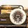 Skull Crown Ornate Headdress Gold Crimson Filigree - Unique Home Decor Gift Spare Tire Cover - 2