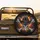Cowboy Hat Skull Bones Red Eyes - Adventure Ride Gear for Off-Roaders Spare Tire Cover - 2