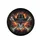 Cowboy Hat Skull Bones Red Eyes - Adventure Ride Gear for Off-Roaders Spare Tire Cover - 4