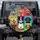 Nine Expressive Dog Portraits Geometric Mosaic Pop Art Color Blocks - Home Decor Gift for Dog Lover Spare Tire Cover - 1
