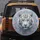 Magnificent White Tiger Head with Piercing Blue Eyes, Swirling Marbled Liquid - Wildlife Lover Gift Spare Tire Cover - 5