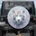 Magnificent White Tiger Head with Piercing Blue Eyes, Swirling Marbled Liquid - Wildlife Lover Gift Spare Tire Cover - 1