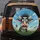 Agitated Cartoon Cow Face - Farmhouse Decor Gift for Cow Lover Spare Tire Cover - 5
