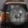 Skeleton Cat Bold Stripe Tail - Gothic Bone Home Decor for Cat Lover Spare Tire Cover - 5