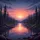 Calm River Pine Forest Mountain Sunset - Travel Essentials Gift for Nature Lover Spare Tire Cover - 6