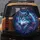 Wolf Gold Crown Purple Roses Celestial Sky - Wildlife Lover Gift Spare Tire Cover - 5