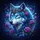 Wolf Gold Crown Purple Roses Celestial Sky - Wildlife Lover Gift Spare Tire Cover - 6