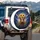 Highland Cow Sunflowers Celestial Sky - Farmhouse Home Decor Gift for Cow Lover Spare Tire Cover - 3