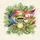 Waving Green Frog Puerto Rican Flag Tropical Palm Leaves - Home Decor Gift Spare Tire Cover - 6
