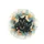 Black Cats Wide-Open Yellow Eyes Teal Ochre Orange Field - Outdoor Decor Gift for Cat Lover Spare Tire Cover - 4