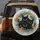 Black Cats Wide-Open Yellow Eyes Teal Ochre Orange Field - Outdoor Decor Gift for Cat Lover Spare Tire Cover - 5