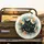 Black Cats Wide-Open Yellow Eyes Teal Ochre Orange Field - Outdoor Decor Gift for Cat Lover Spare Tire Cover - 2