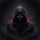 Mysterious Cloaked Figure Crimson Splatters - Gothic Lover Gift Spare Tire Cover - 6
