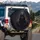 Mysterious Cloaked Figure Crimson Splatters - Gothic Lover Gift Spare Tire Cover - 3
