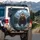 Charging Grizzly Bear Roaring Stormy Mountain Forest - Outdoor Adventure Gift Spare Tire Cover - 3