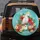 Cockatoos Pineapple Tropical Drink Hibiscus Plumeria Flowers - Wildlife Lover Gift Spare Tire Cover - 5