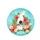 Cockatoos Pineapple Tropical Drink Hibiscus Plumeria Flowers - Wildlife Lover Gift Spare Tire Cover - 4