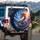 Eastern Dragon Fiery Mane Celestial Storm Sky - Fantasy Lover Gift Spare Tire Cover - 3